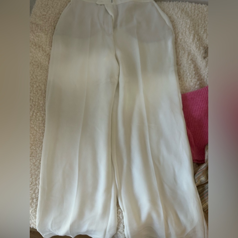 Zara Cream Wide Leg Women's Pants